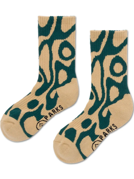 socks - yellowstone geyser trail crew - m/l by parks project