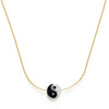 necklace - yin yang 18" - 14k gold plate brass by amano studio