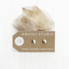 earrings - yin yang studs - gold plate brass by amano studio