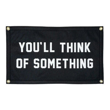 banner - camp flag - you'll think of something by oxford pennant