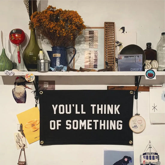 banner - camp flag - you'll think of something by oxford pennant