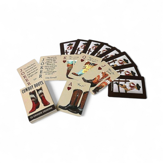 playing cards - cowboy boot by sorrellnotionsandfindings