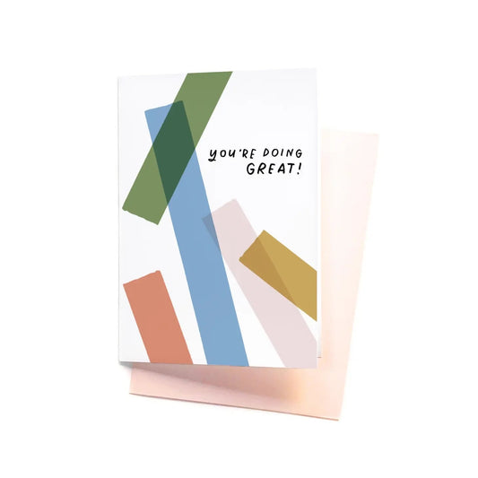 card - encouragement - you're doing great by anna tovar