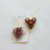 Ornament | Wool Felt Heart | Embroidery & Beads | 2 Styles, Assorted
