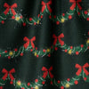 tea towel - microfiber holiday - yuletide garland by geometry house