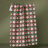 tea towel - microfiber holiday - yuletide lattice by geometry house