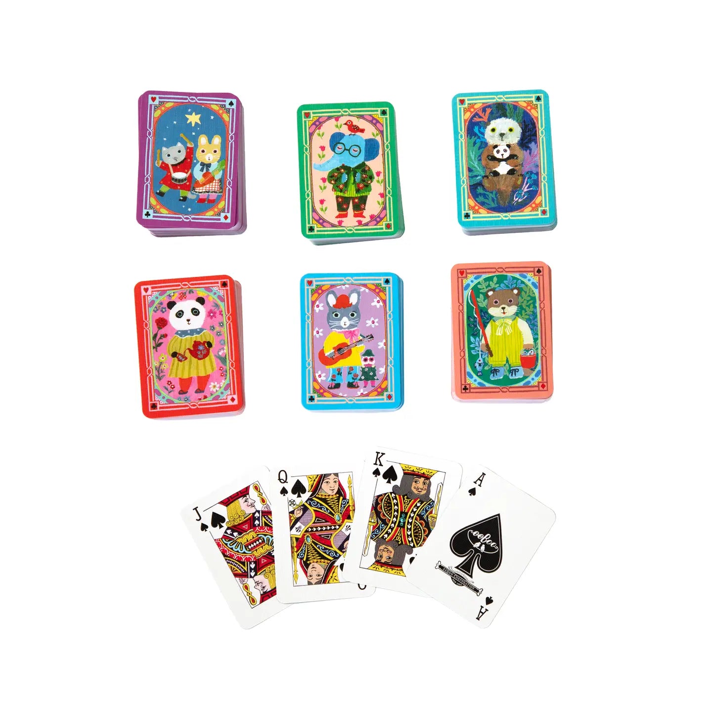 playing cards - tiny yumi - assorted by eeboo