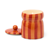 Candle | Cabana Stripe | Red/Coral - Spiced Apple