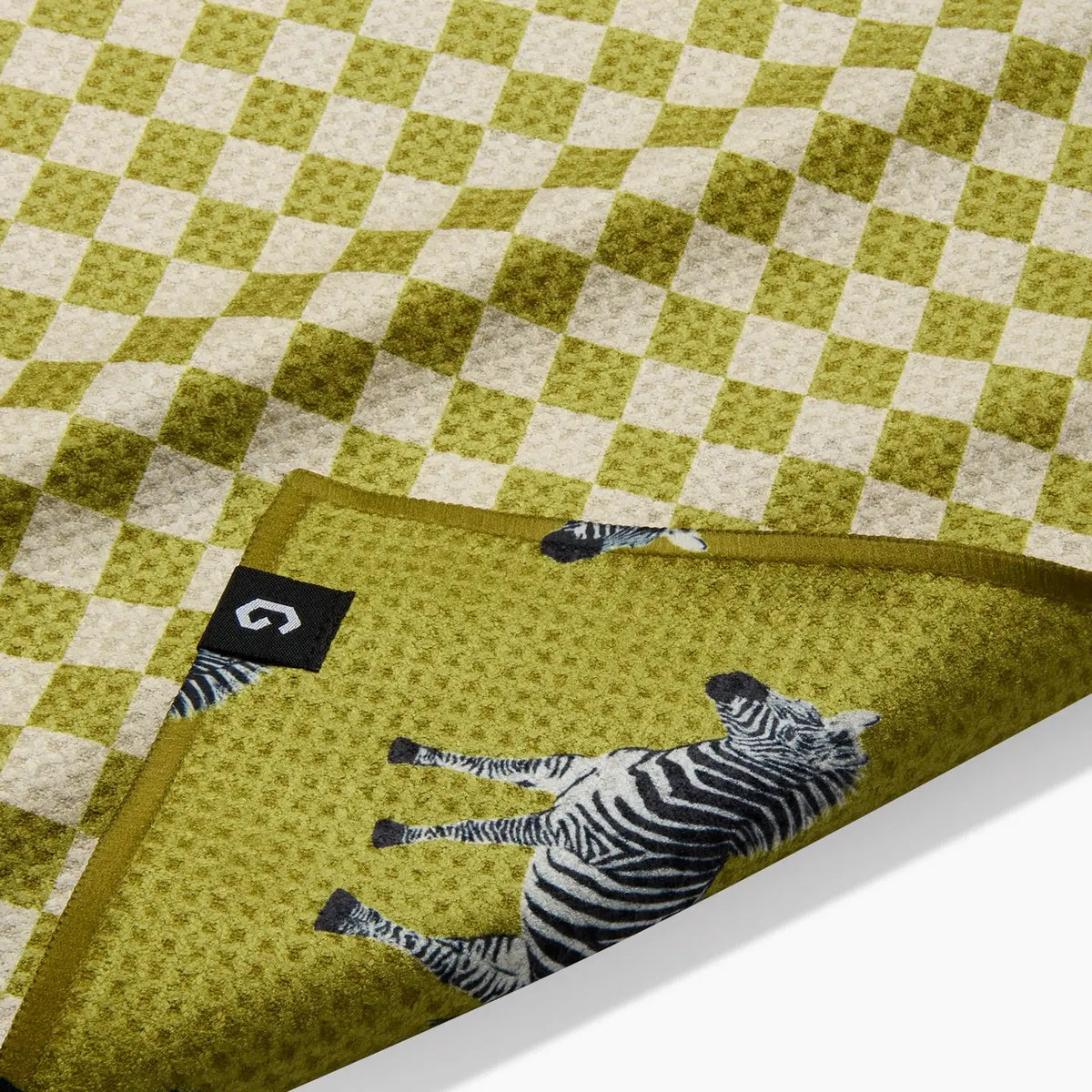 tea towel - microfiber double-sided - zebra way by geometry house