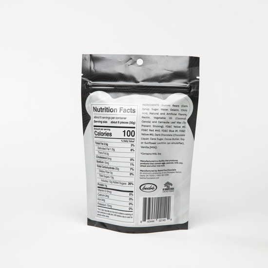 Candy – Bedré Gummi Bears – Dark Chocolate – 6oz
