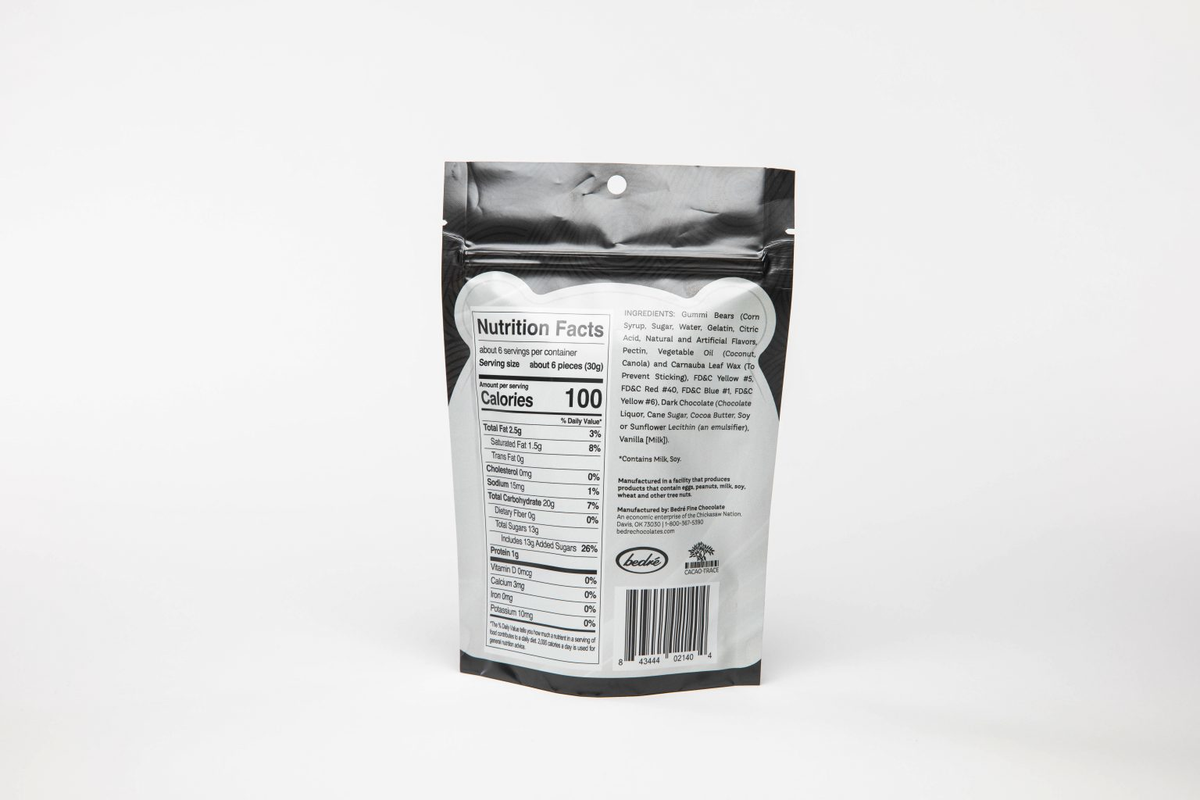Candy – Bedré Gummi Bears – Dark Chocolate – 6oz