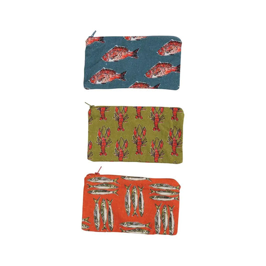 pouch - food-safe 7x4 - sea life by creative co-op