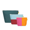 bag - zip - set of 3 - two tone by fluf