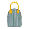 bag - zipper lunch - candy stripe grass by fluf