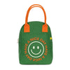 bag - zipper lunch - have a nice day green by fluf