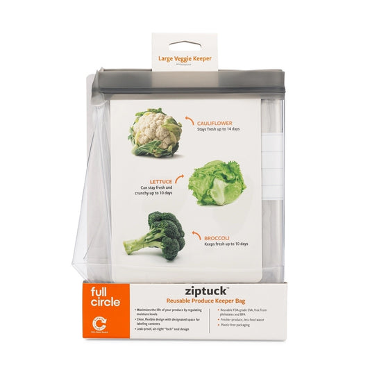 ziptuck produce keeper - large veggie by full circle home