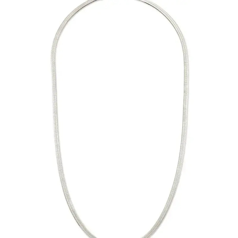 necklace - zoe snake chain - stainless steel by peter and june