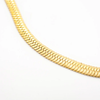 Necklace | Brass 16" Thin Herringbone Chain